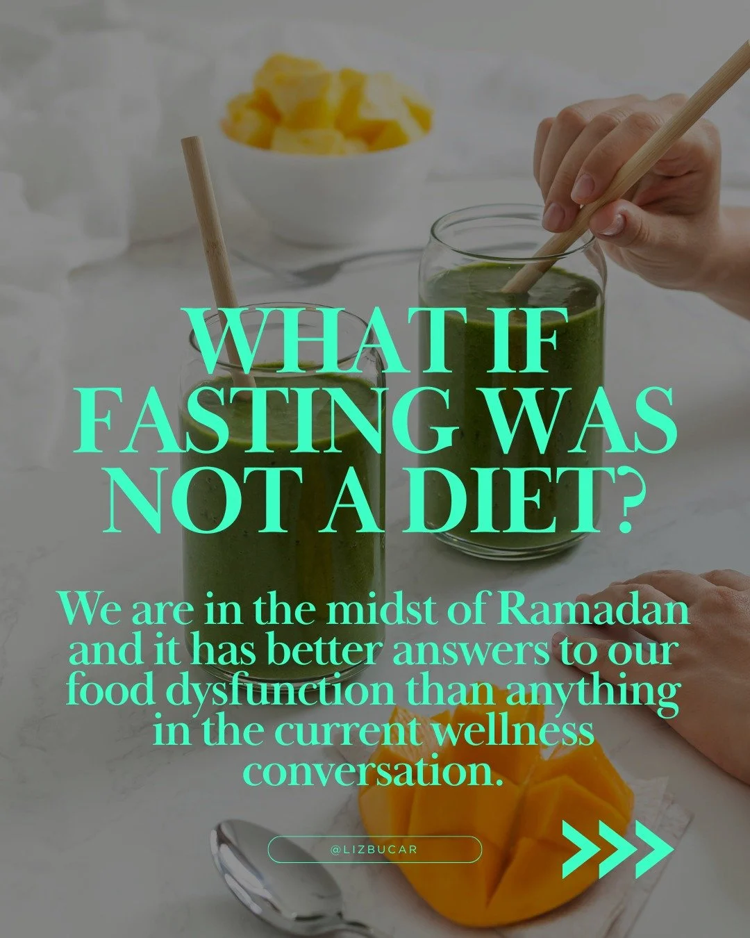 Ramadan started a little over a week ago. And I have been thinking about how the Islamic tradition has been thinking carefully about fasting, food, and the body for centuries, in ways that are genuinely different from anything in our current wellness