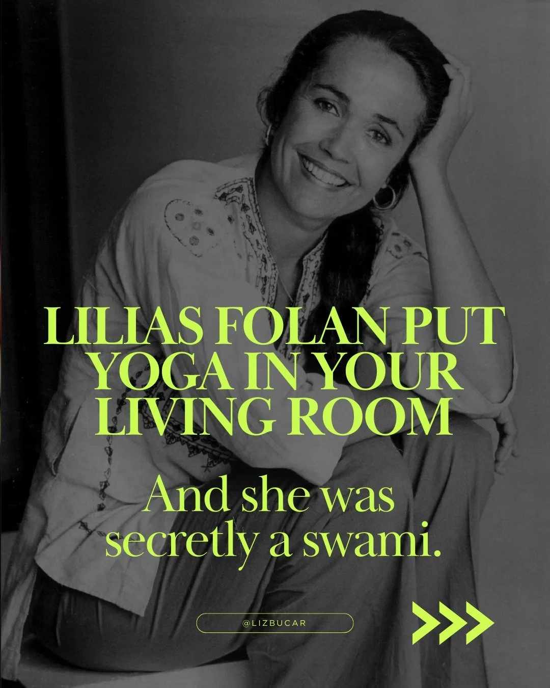 Lilias Folan died this month at 90. The NYT called her "America's First Yoga Influencer." She's also in my new book and her story is more complicated than her obituaries let on.

She found yoga at a YWCA in Stamford, Connecticut, dealing wi