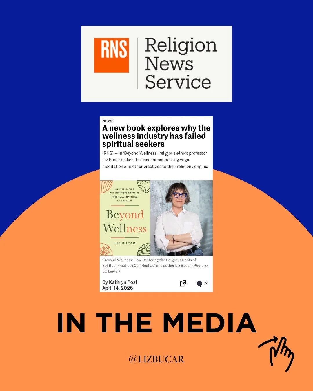 The wellness industry has given us the techniques, but left out the ingredients that make them work. That's the argument at the heart of Beyond Wellness, and I got to unpack it with the wonderful Kathryn Post at @religionnewssvc. Full interview linke