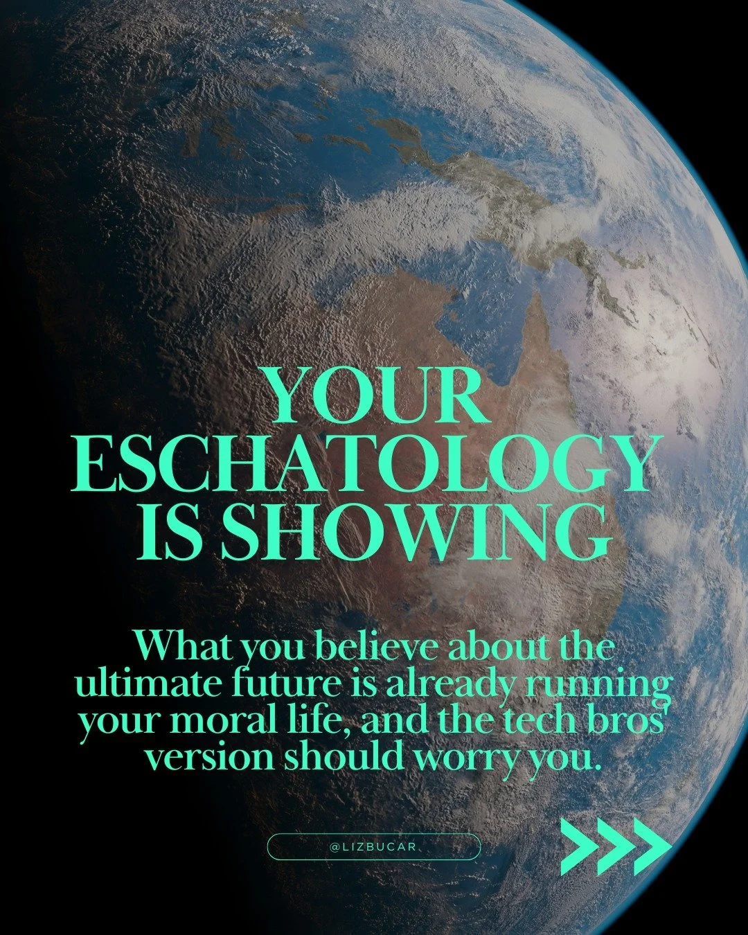 Your eschatology is showing. (Say what?)

Everyone has a vision of the ultimate future, and that vision is already shaping your ethics, whether you know it or not.

Elon Musk's version? Humans are obsolete. AI wins. And if you actually believe that, 