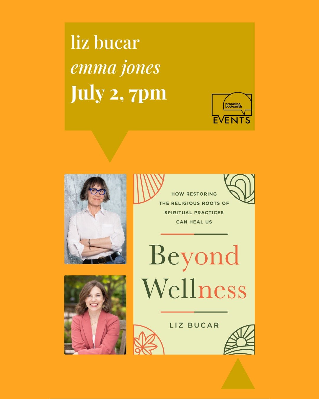 Brookline, this one's for you. 🎉

I'm launching Beyond Wellness in my hometown at @brooklinebooksmith on July 2nd and it's going to be anything but a typical book event. Expect the origin story, some genuinely unhinged research confessions, and a gr