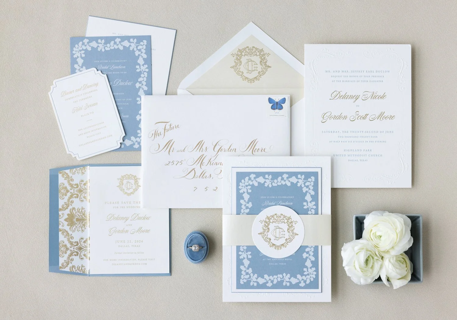 Blue-And-White-Formal-Wedding-Invitations-Stamped-Paper-Co.jpg