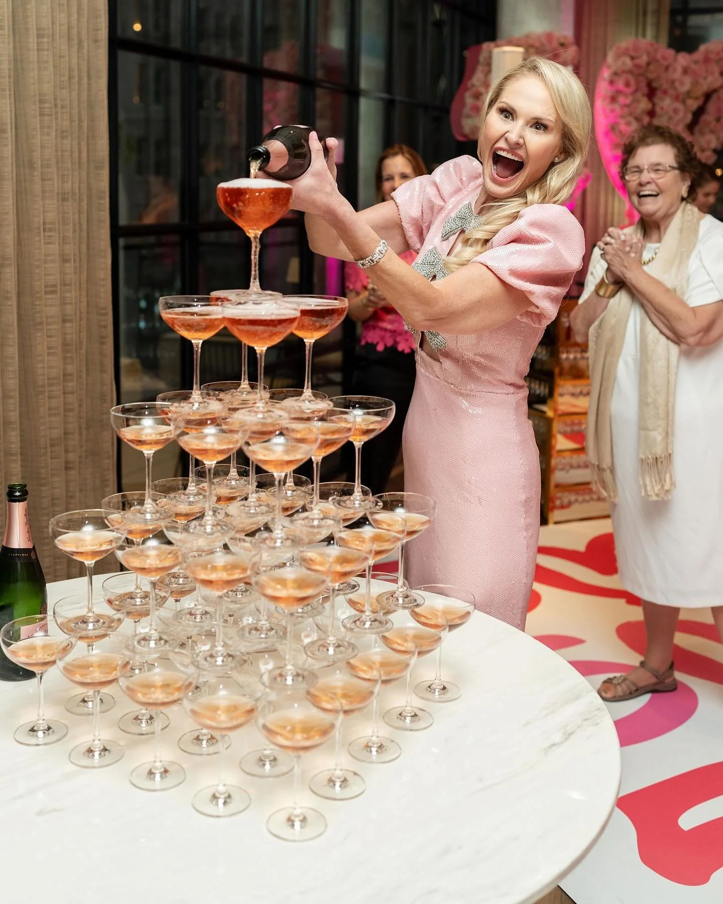 Cheers to the best DAY ever! This fabulous 50th birthday party was full of love for our birthday girl. From the fun floral LD50 matching the invitation, to the Birkin cake, toss in a surprise appearance by a Dolly impersonator&hellip; Mrs. Day sure k