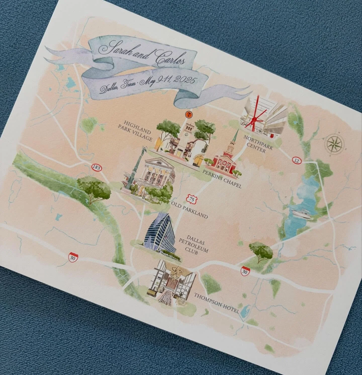 We love our local Dallas venues! Swipe through to see how we&rsquo;ve helped our clients feature their special spaces on their paper. 
@perkins_chapel @mycrescentwedding @hotelcrescentcourt @thecrescentclubdallas @thecrescentdallas @theadolphusweddin