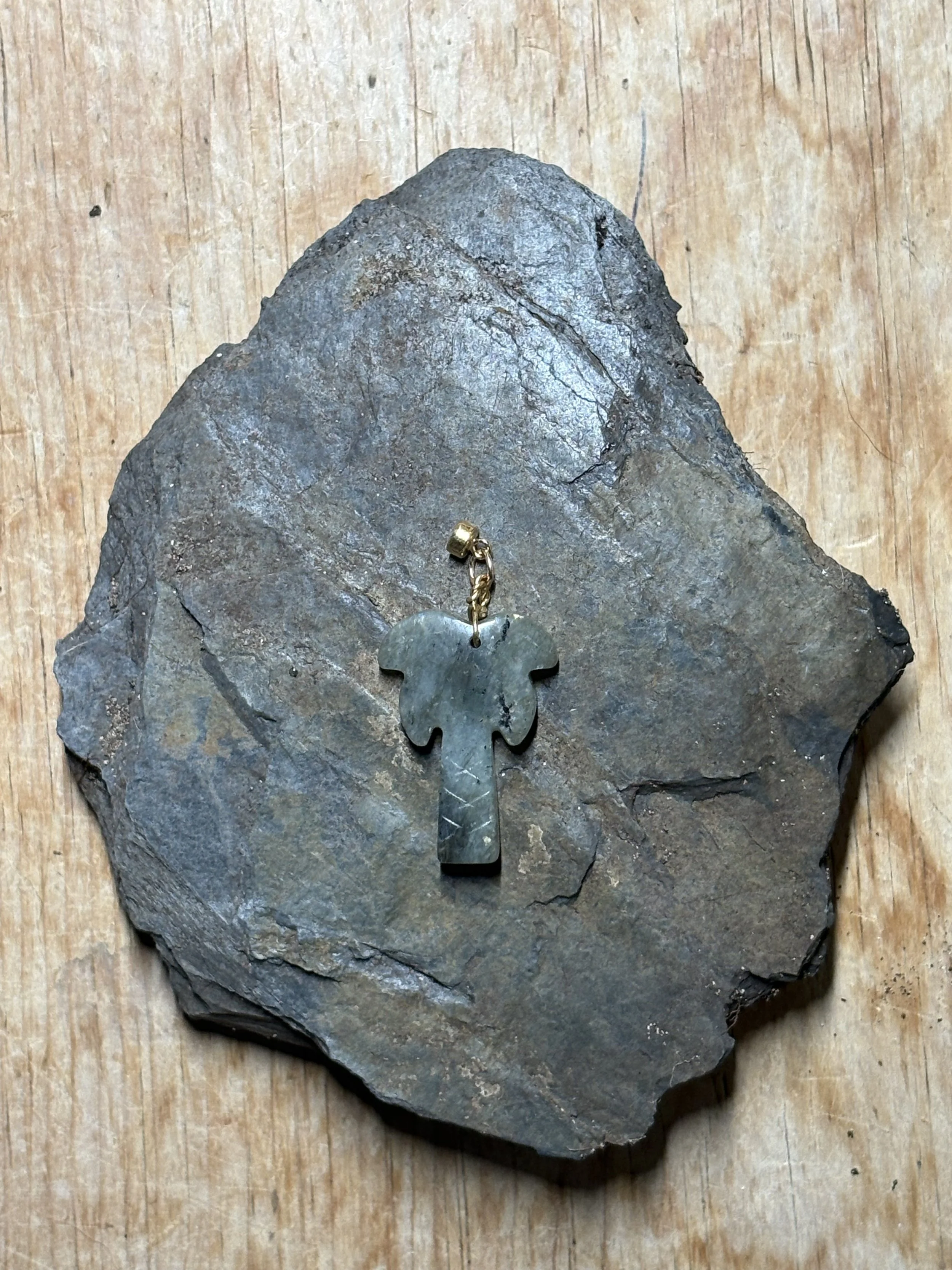 Picasso jasper palm tree pendant
