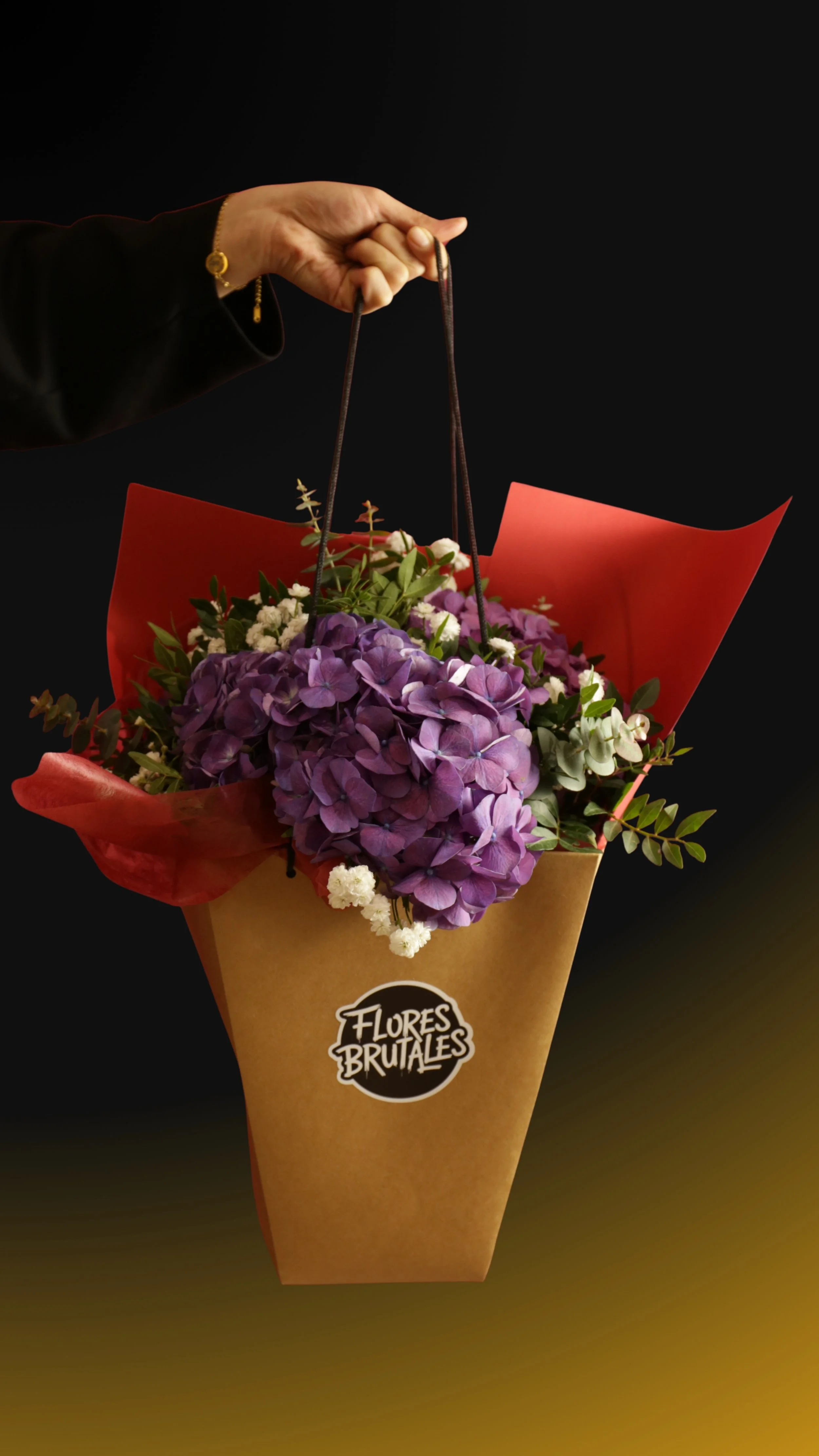 Ramo Brutal de hortensias