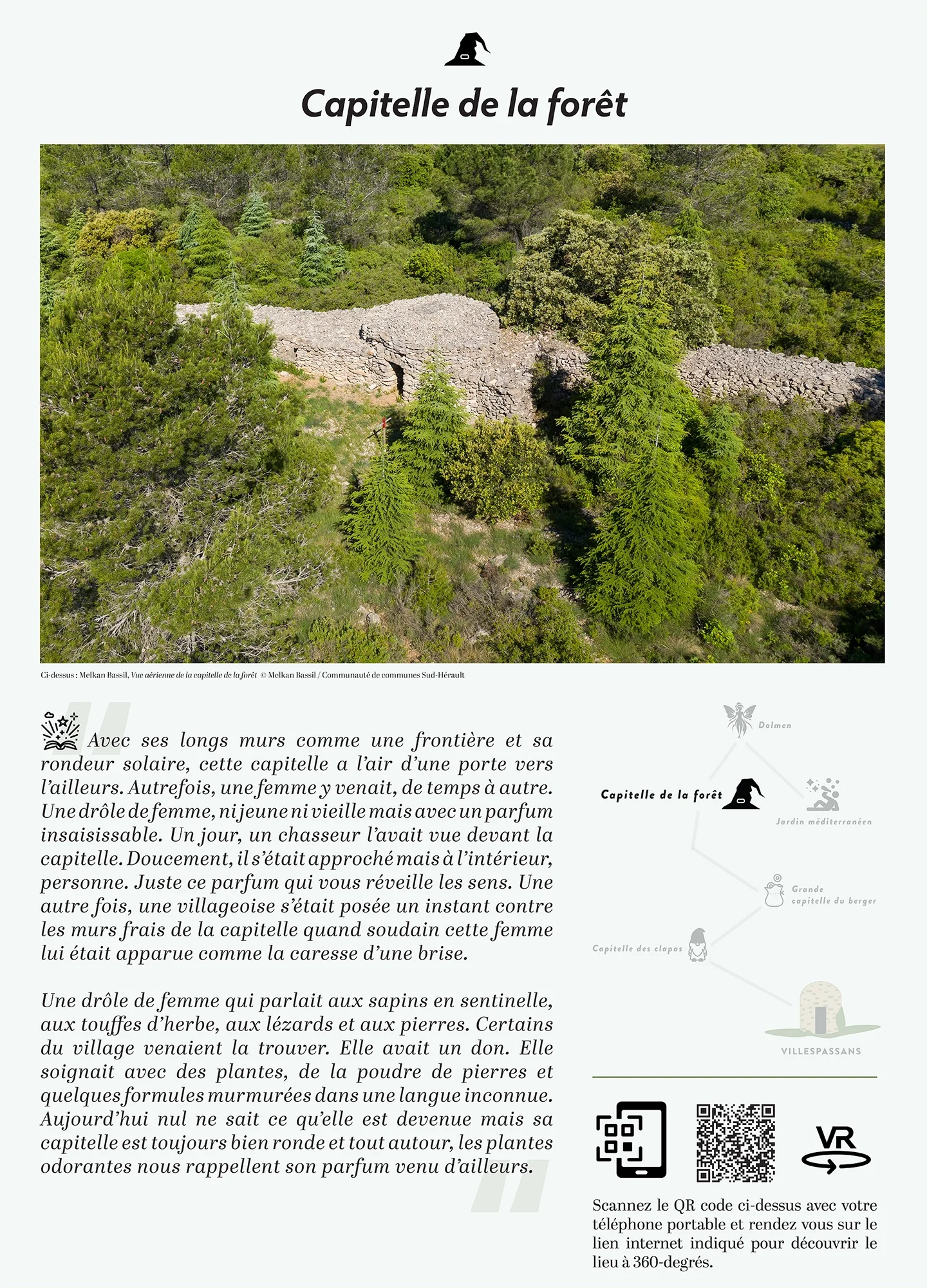 Exposition avec VR 360 contée sentier des capitalles, villespassans, patrimoine bati, occitanie