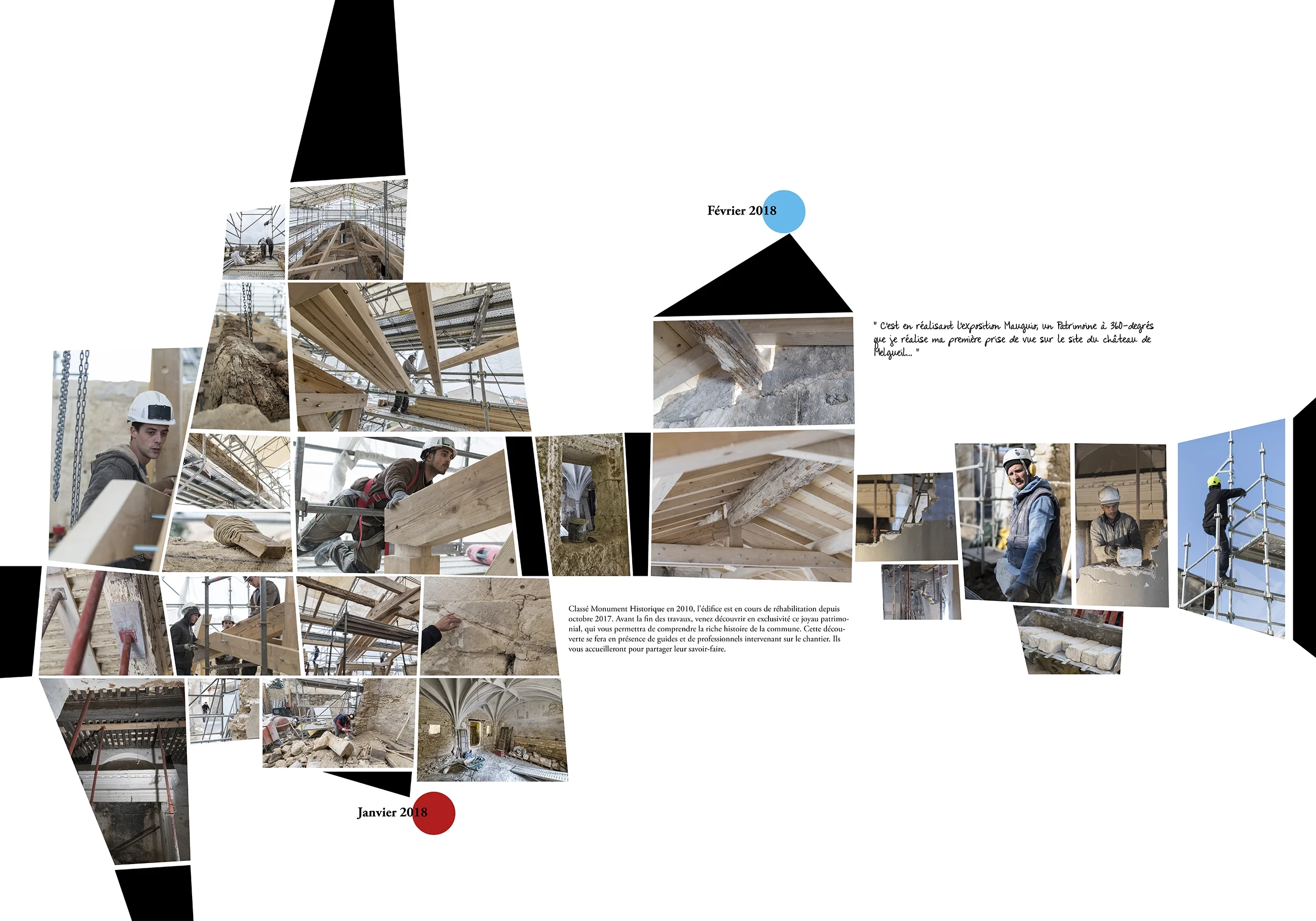 Panneau grand format de l’exposition patrimoine Mauguio-Carnon