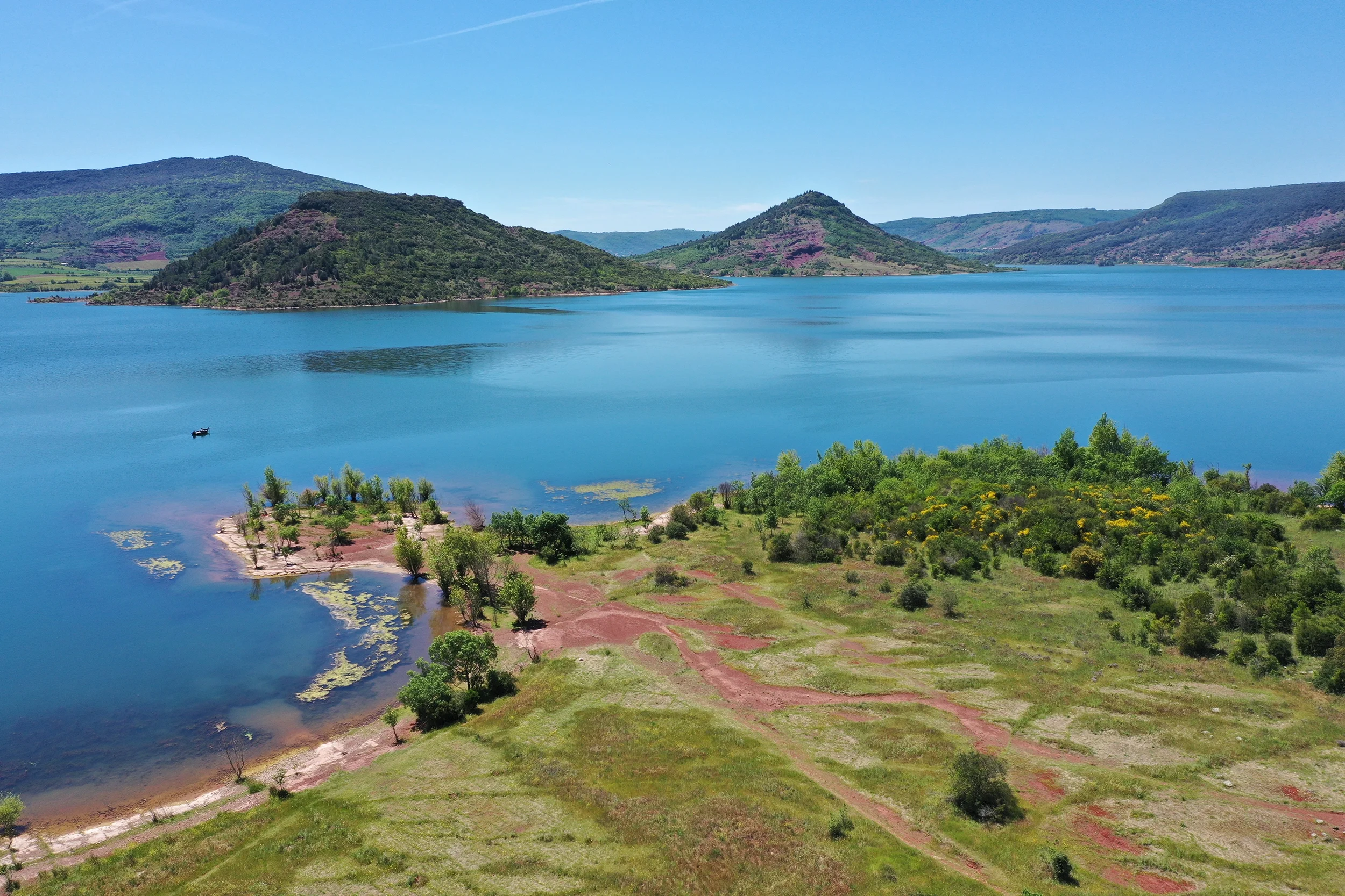 Lac du Salagou, Grand Site de France, photographe drone pro
