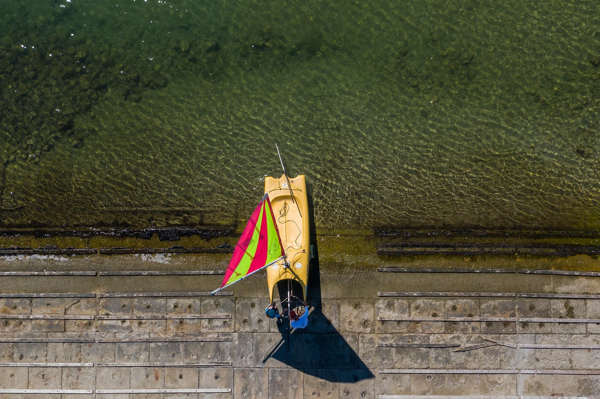 Photographe du patrimoine pour Office de Tourisme de Mauguio-Carnon, école de voile, Hérault, Occitanie