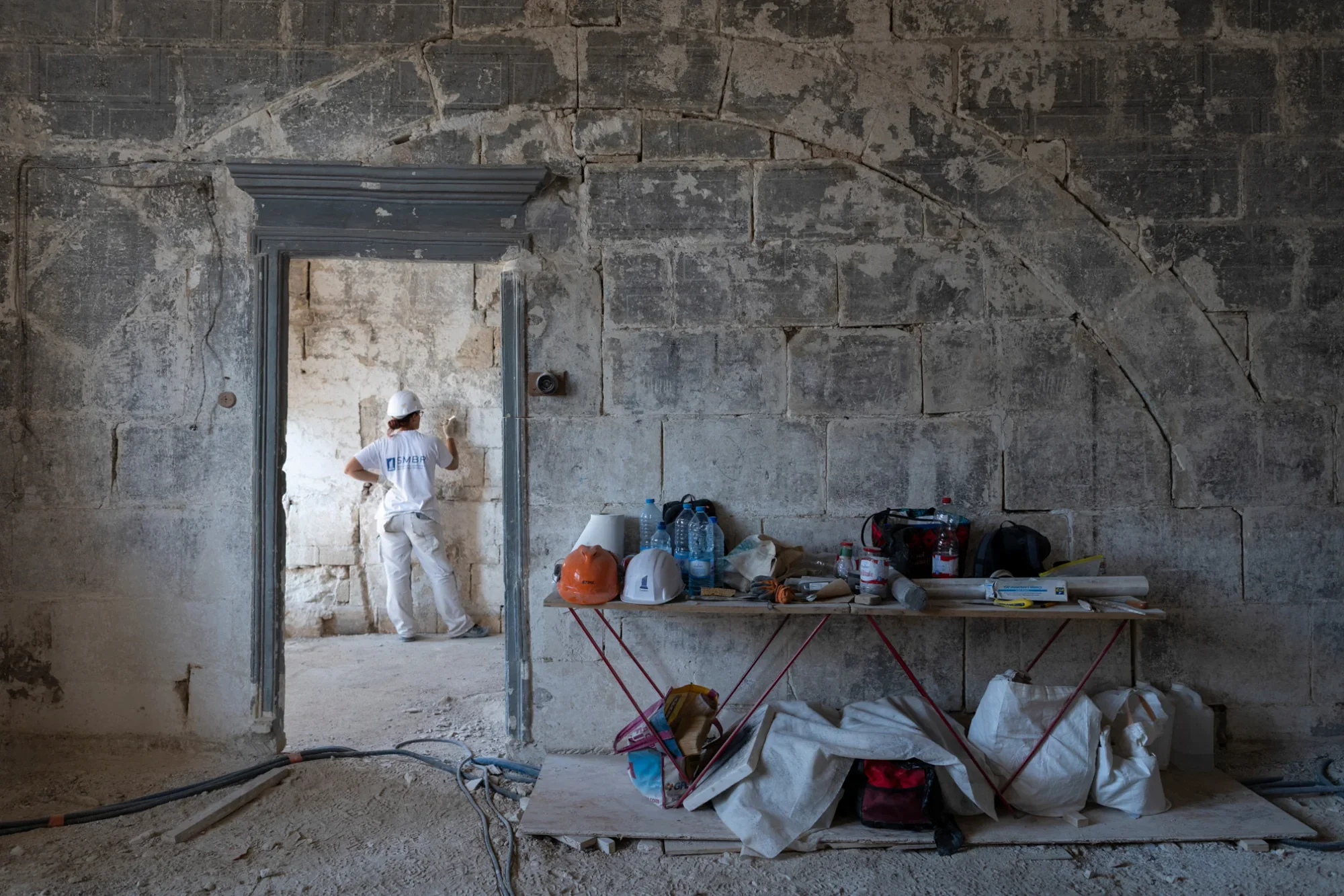 Suivi photographique d’un chantier de restauration d’un bâtiment patrimonial à Montpellier