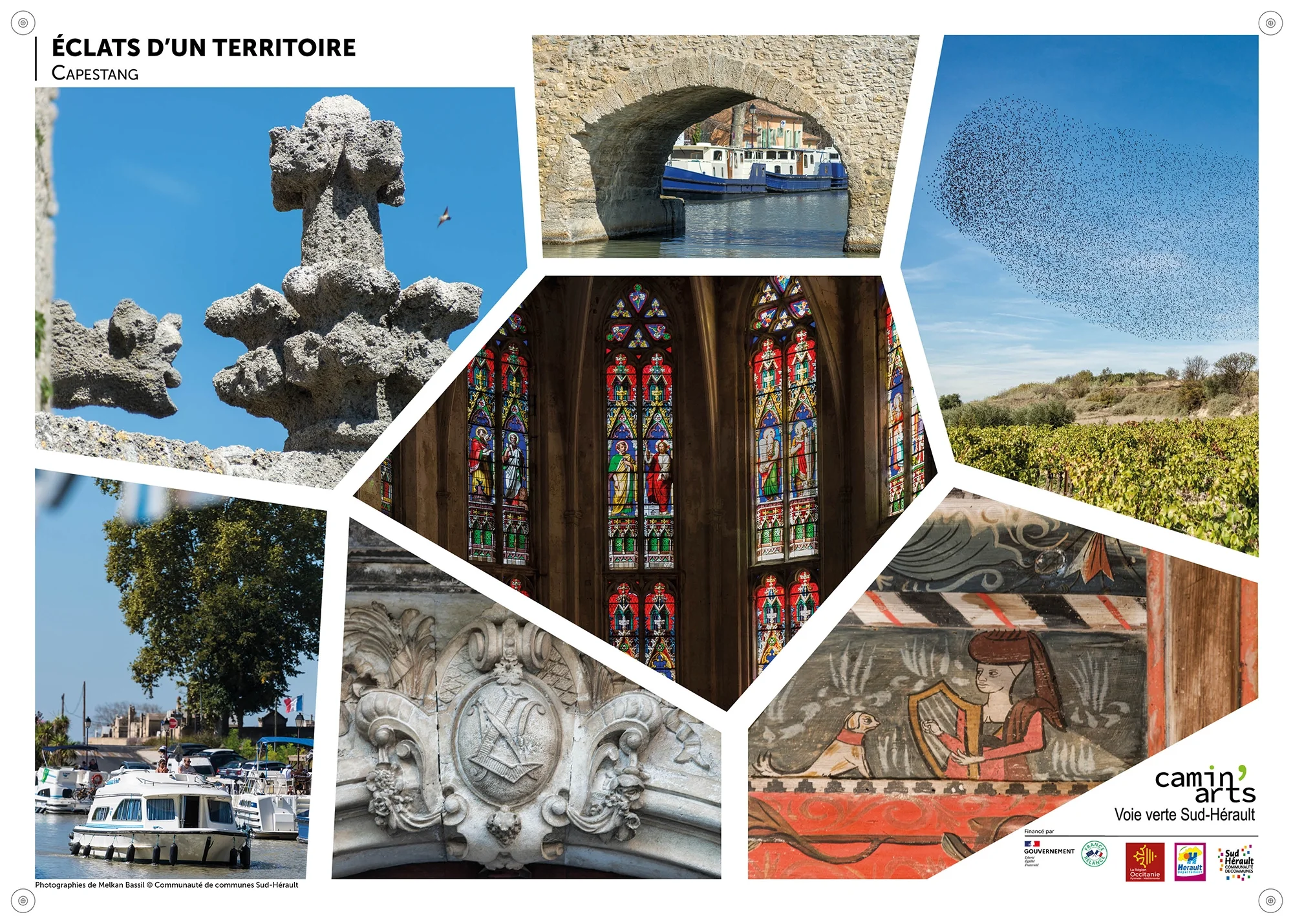 Bâche exposition patrimoniale Capestang – Canal du Midi – Sud-Hérault