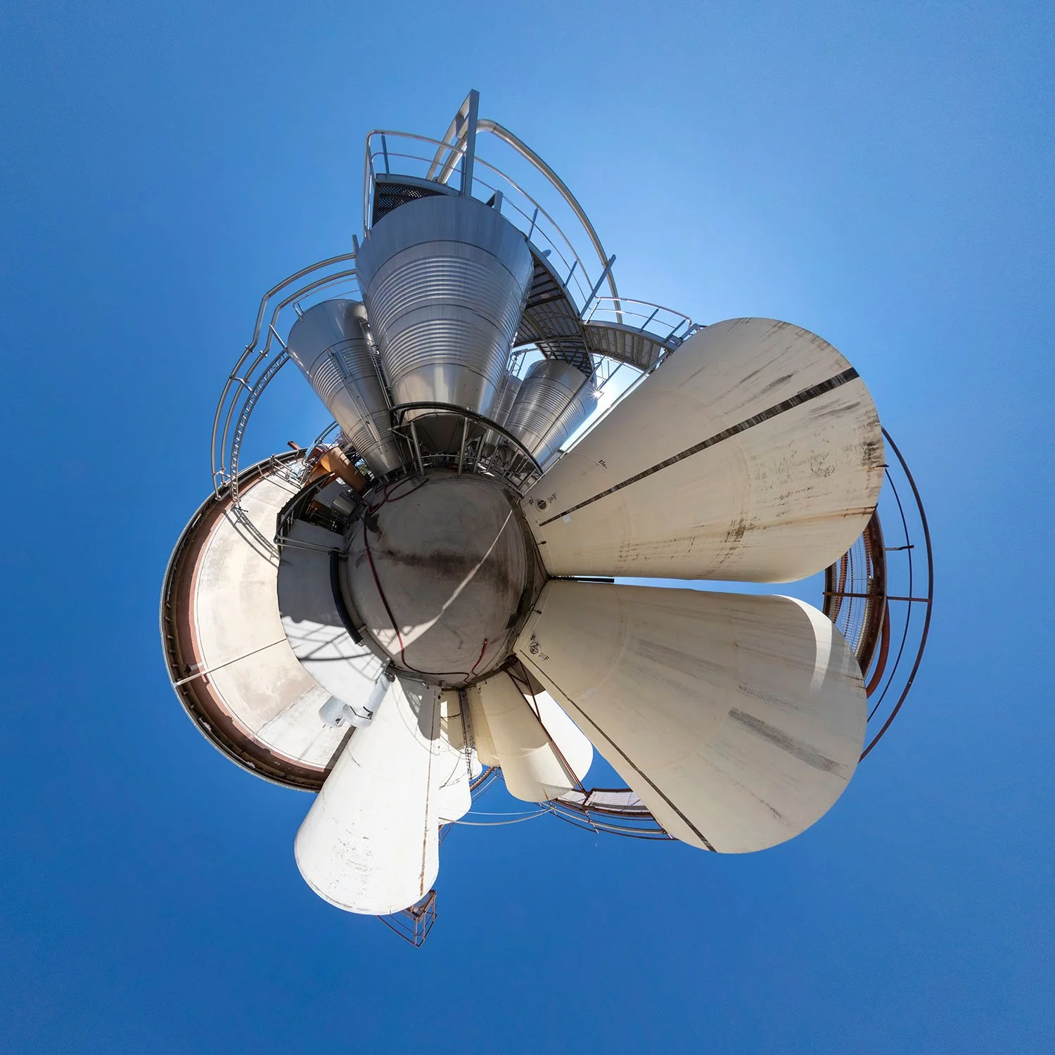 vr 360 d'une cave coopérative viticole du languedoc, pour une exposition sur le patrimoine d'Occitanie