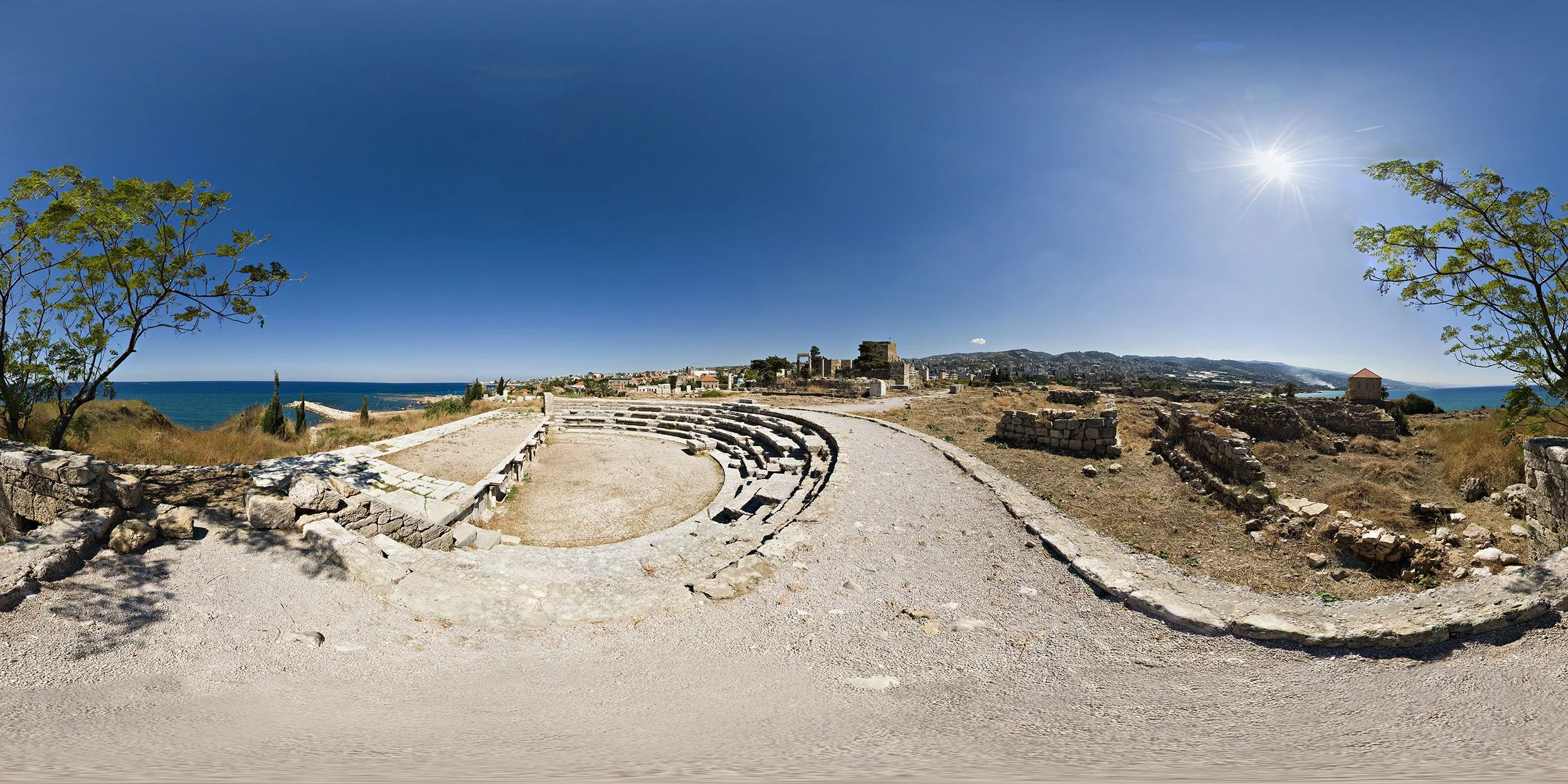 Le théâtre romain, site archéologique de Byblos, Liban