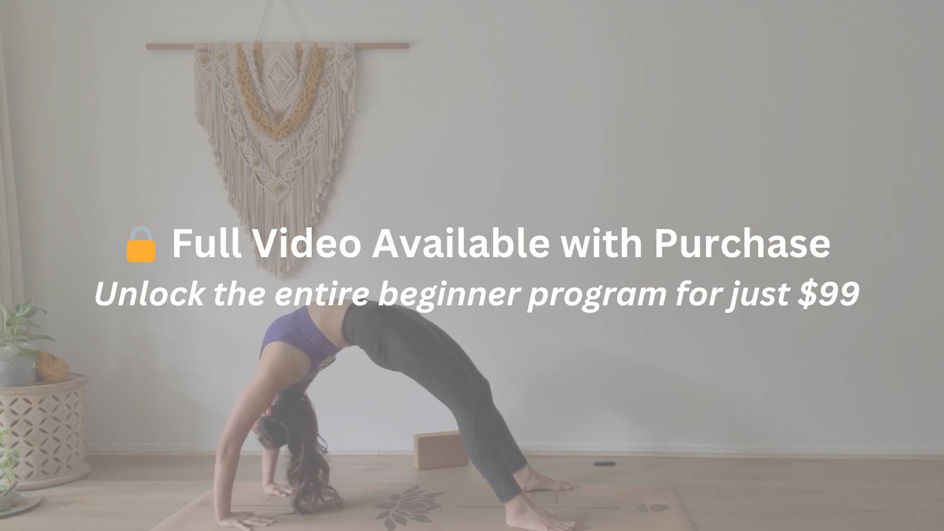 Brisbane Yoga Teacher - Grace demonstrating how to transition into wheel pose, one of the peak poses in Vinyasa Yoga