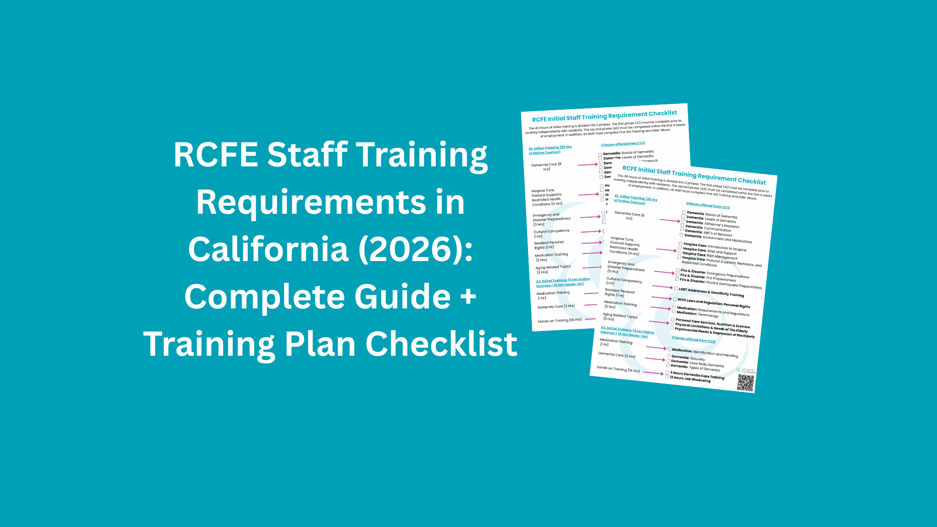 RCFE Staff Training Requirements in California (2026): Complete Guide + Training Plan Checklist