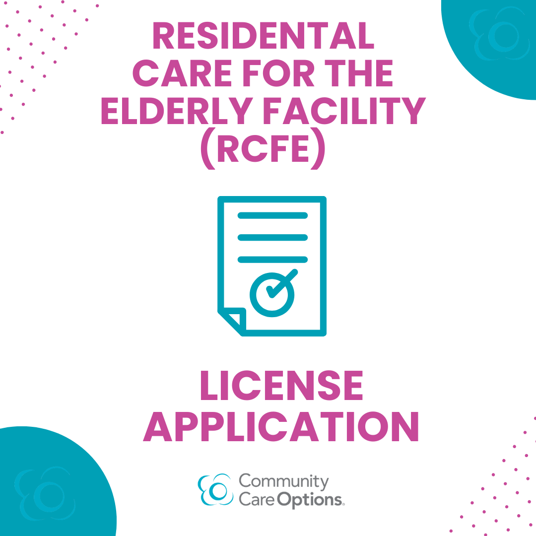 RCFE License Application (Parts A & B)