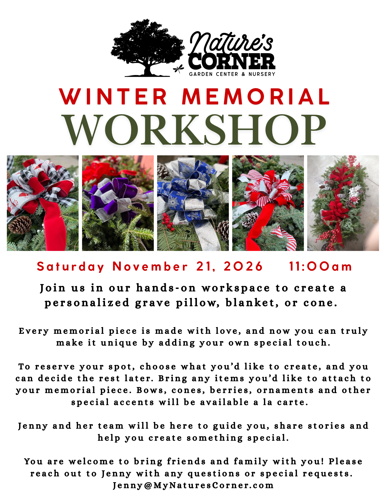 Winter Memorial Workshop