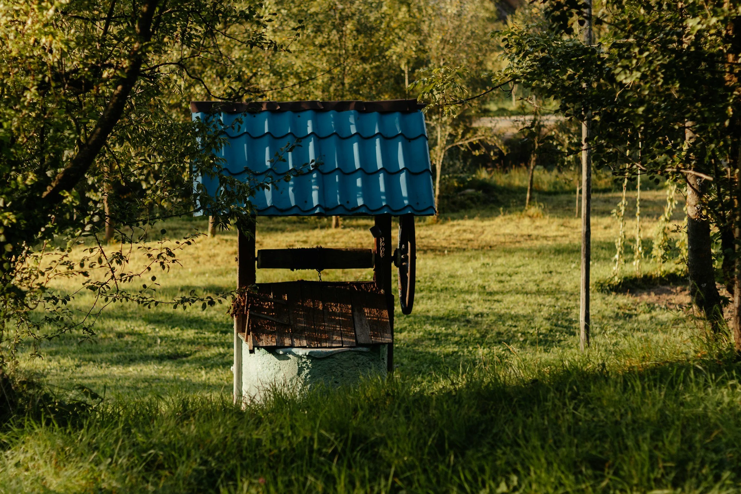 roofed water well