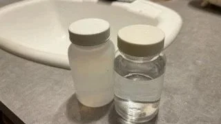 Two small bottles