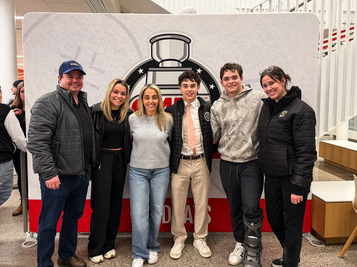 Great seeing all three Greene siblings tonight at the OMHA&rsquo;s in Peterborough, represented by SHM.

Sam Greene plays at University of Prince Edward Island.
David Greene plays for the Niagara Falls Canucks and is a draft pick of the Erie Otters. 