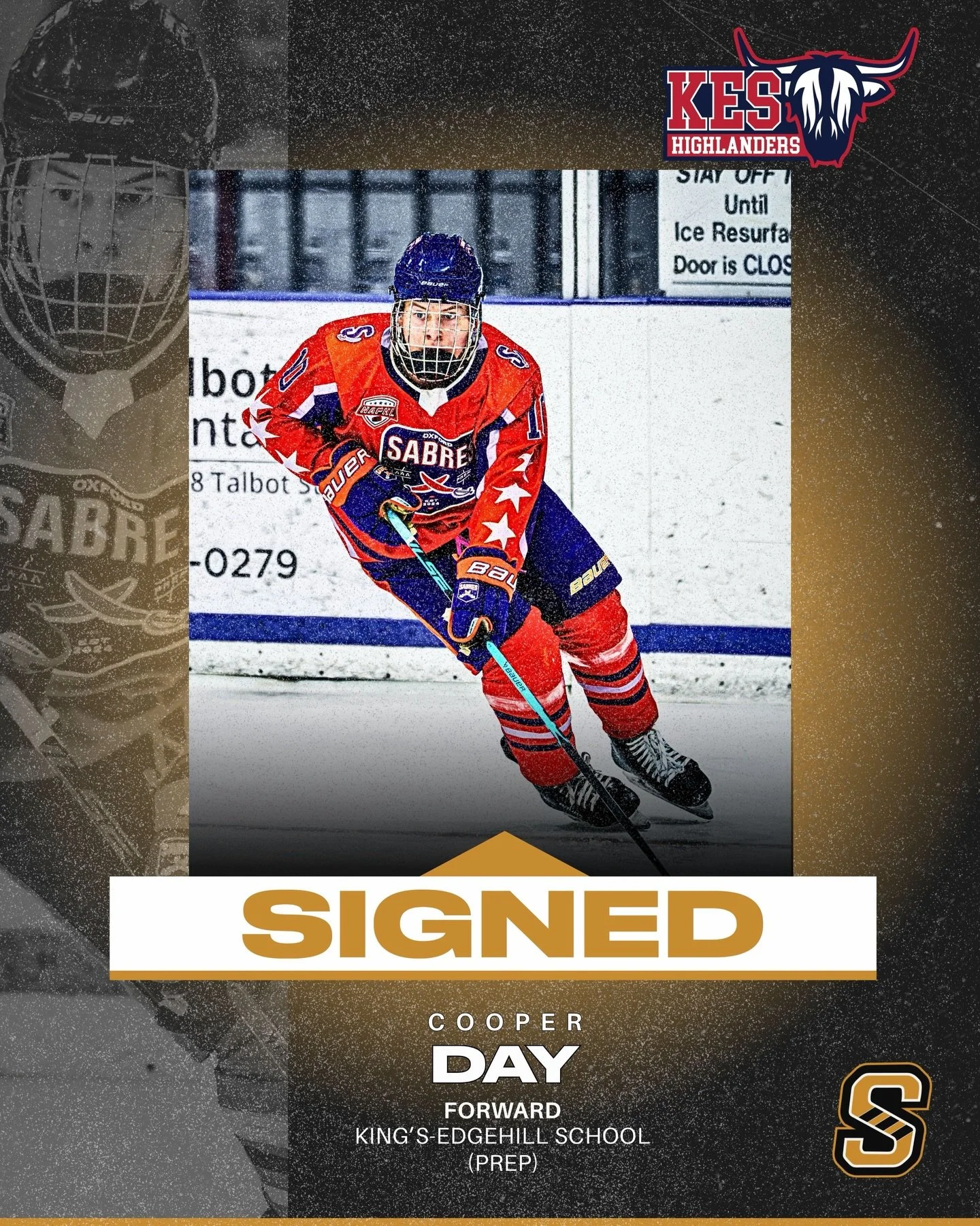 SIGNED ✍️

Newfoundland&rsquo;s own Cooper Day (2010 forward) is heading to Nova Scotia for the 2026&ndash;27 season to play for King&rsquo;s-Edgehill School! 

We look forward to following your journey with the KES Highlanders! Best of luck, Cooper!