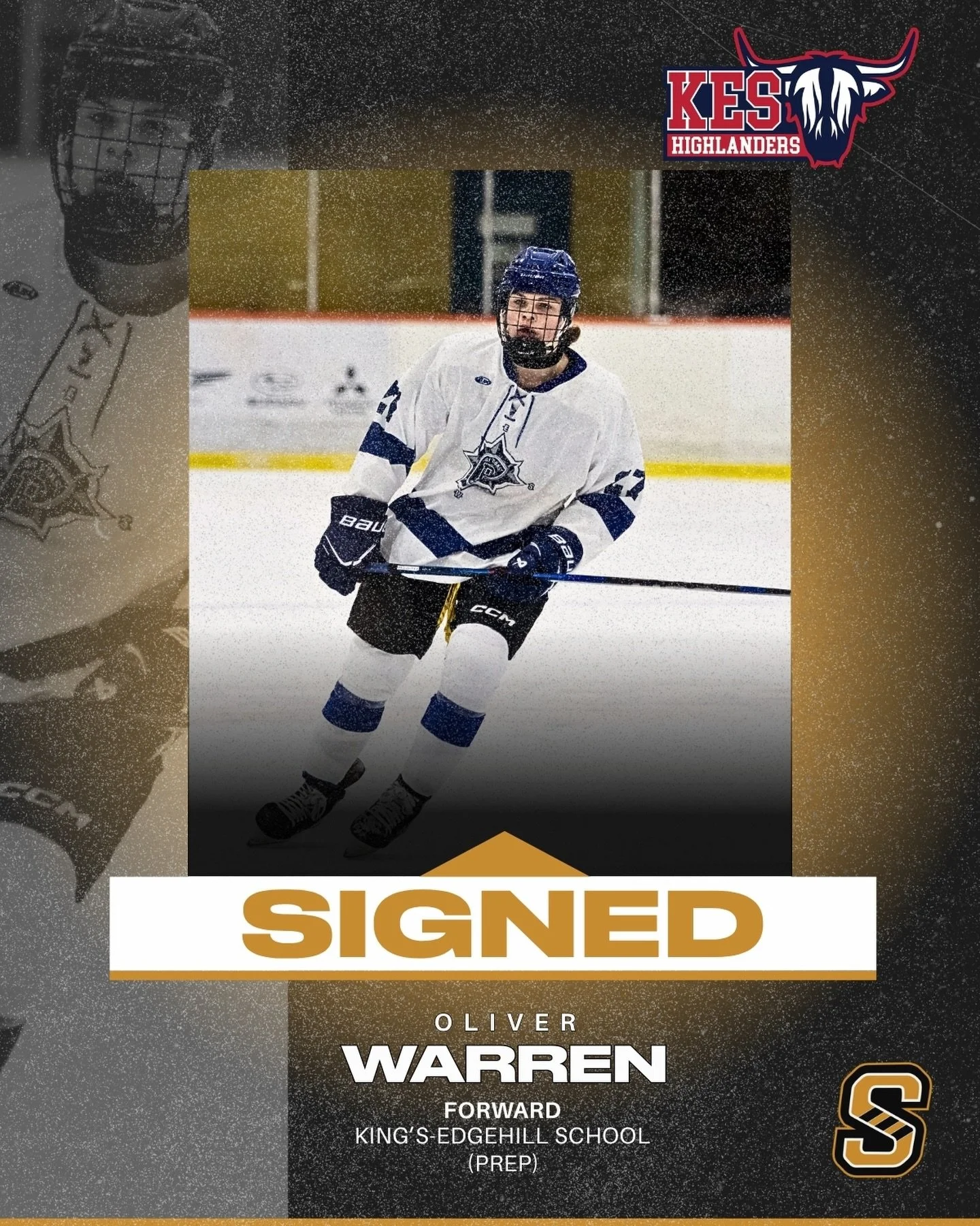 SIGNED ✍️

Newfoundland&rsquo;s own Oliver Warren (2010 forward) is heading to Nova Scotia for the 2026&ndash;27 season to play for King&rsquo;s-Edgehill School! 

Oliver previously played U16 AAA for the East Coast Blizzards in the NLU16 league! 

W