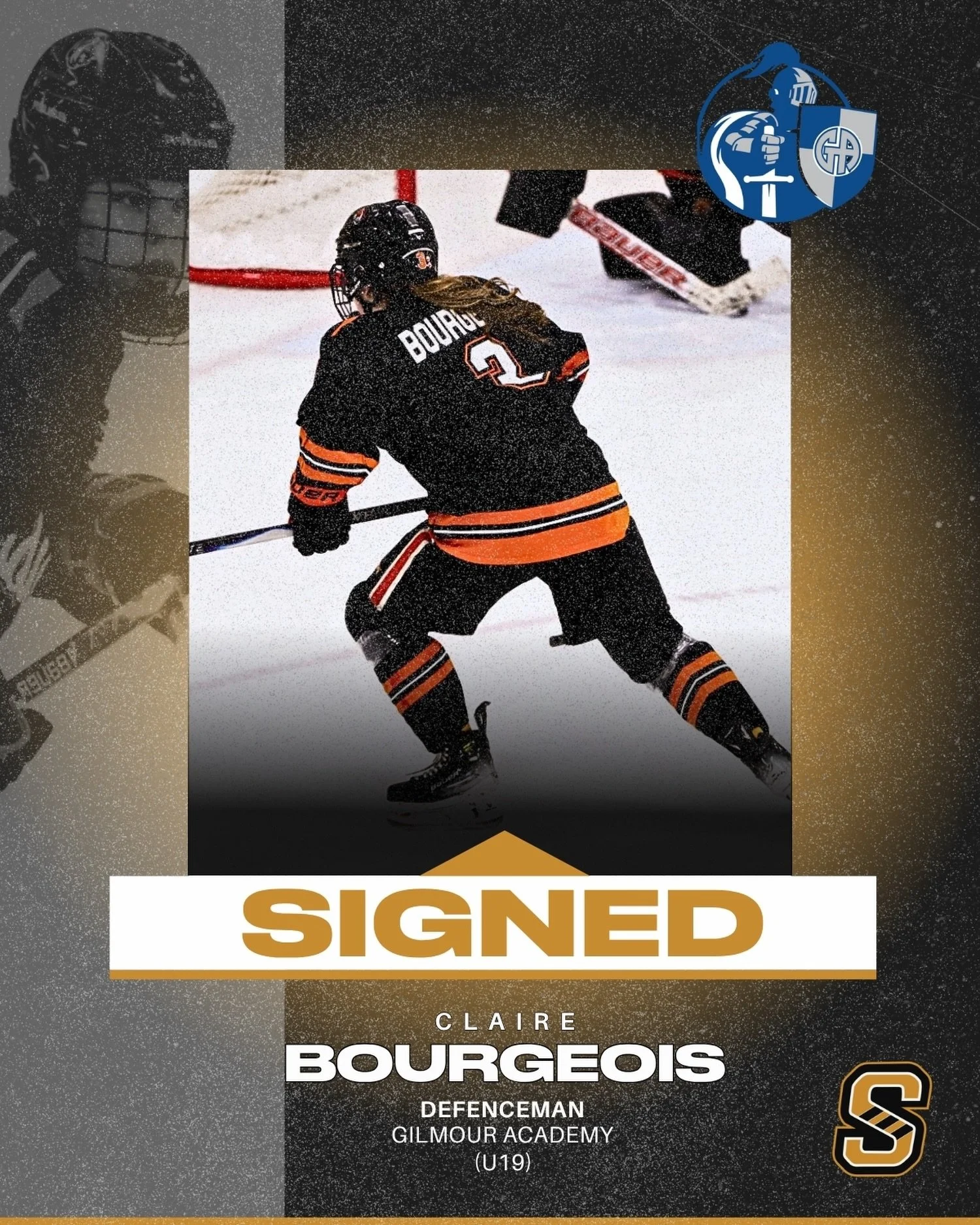 SIGNED ✍️

Nova Scotian defenceman Claire Bourgeois (2009) is heading to the United States for the 2026&ndash;27 season to play for Gilmour Academy&rsquo;s varsity team!

Claire previously played for Ridley College U22 team and will be reclassing to 