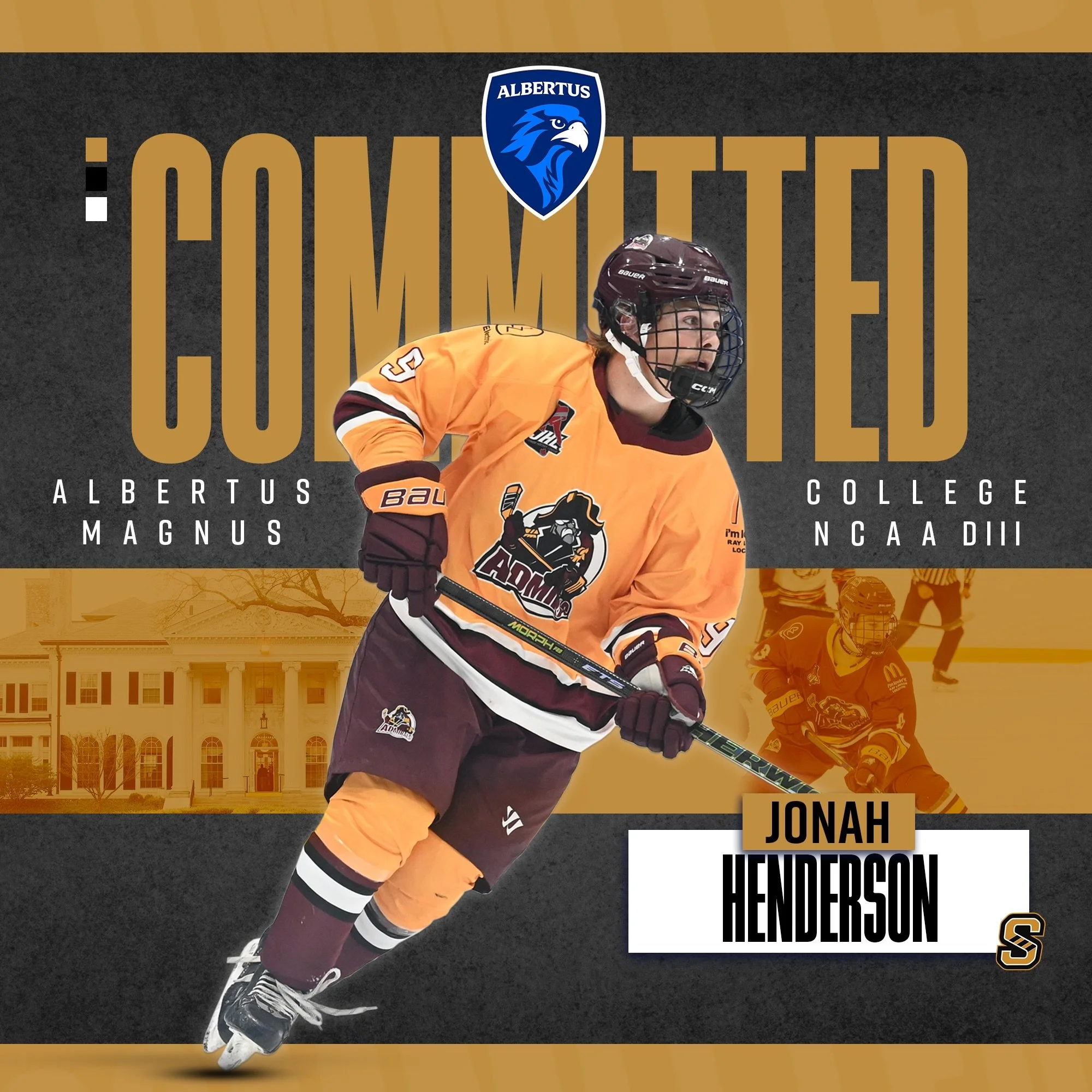 NCAA COMMITMENT 🔵⚪️

Congratulations to 2005-born defenceman Jonah Henderson (@jonahhendersonn) on his commitment to Albertus Magnus College NCAA DIII! 

Jonah will continue both his academic and hockey career at Albertus Magnus beginning in the 202