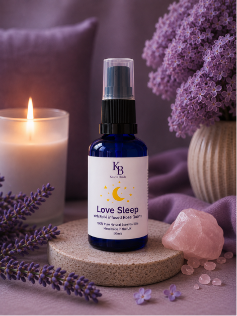 Love Sleep Aura Spray (Reiki-infused) with Rose Quartz