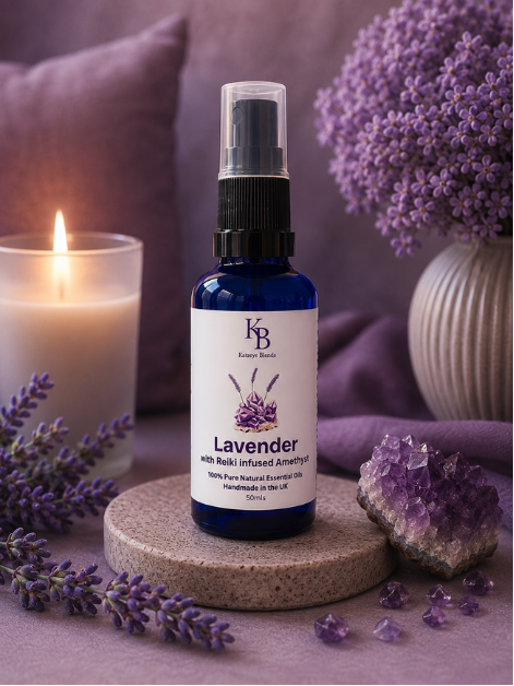 Lavender Aura Spray (Reiki-infused) with Amethyst