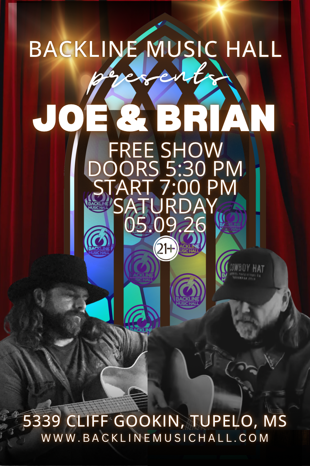 05.09.2026 Joe Austin & Brian Sherwood (FREE) — BACKLINE MUSIC HALL ...