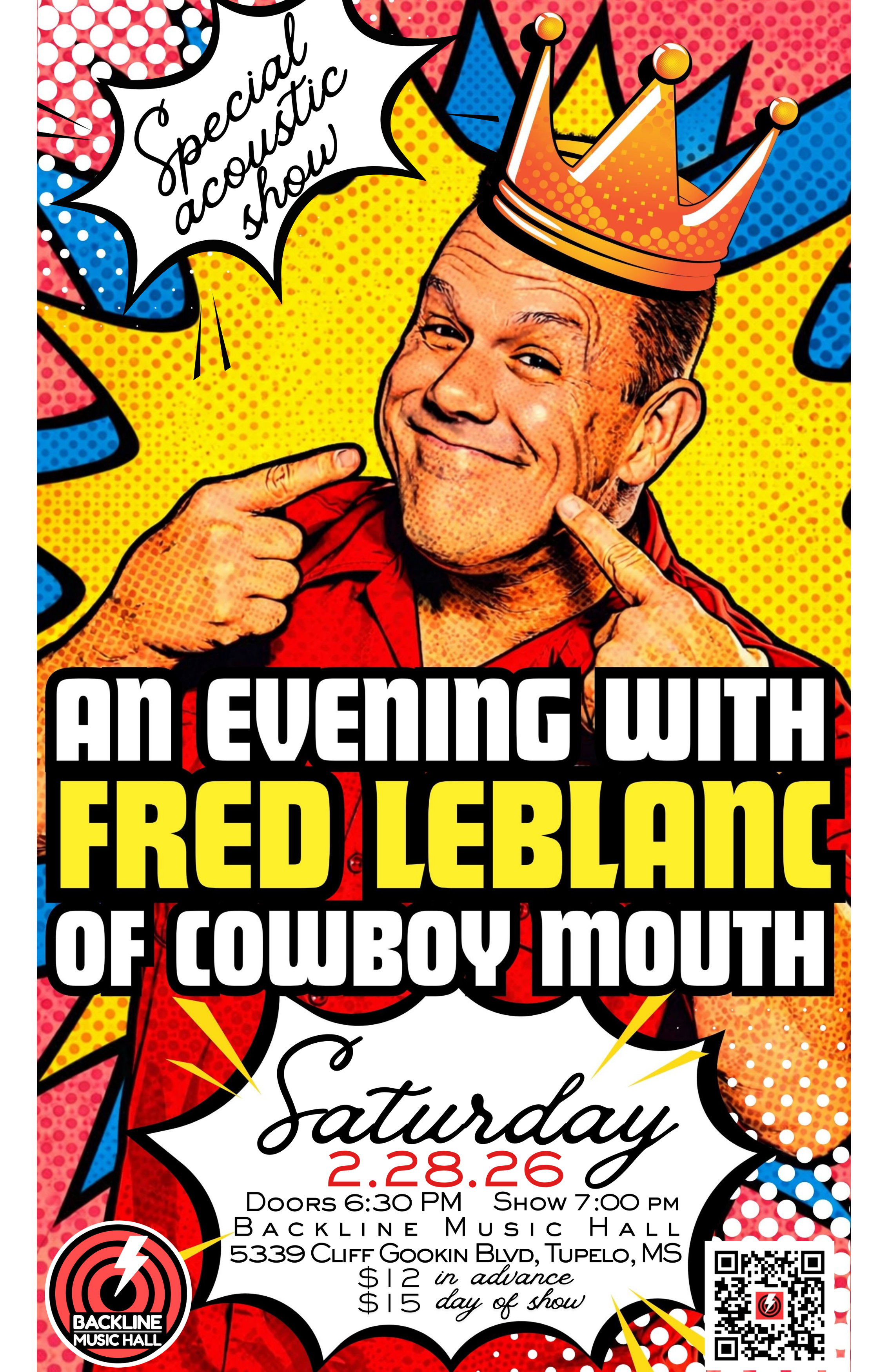 02.28.26 An Evening With Fred Leblanc of Cowboy Mouth
