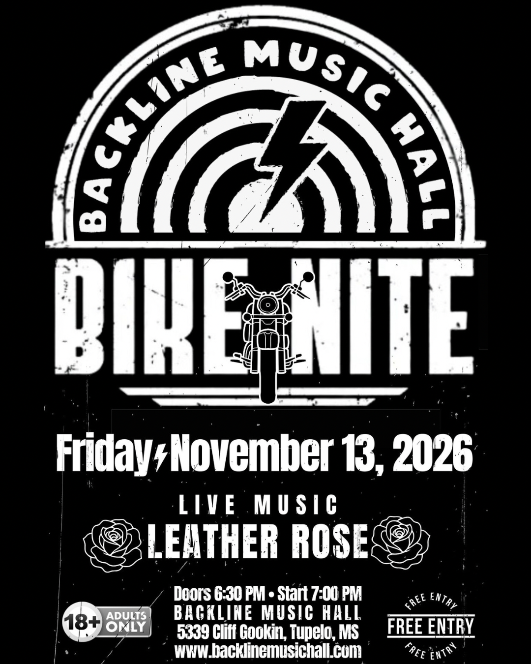 11.13.26 BIKE NITE WITH LEATHER ROSE (18+)