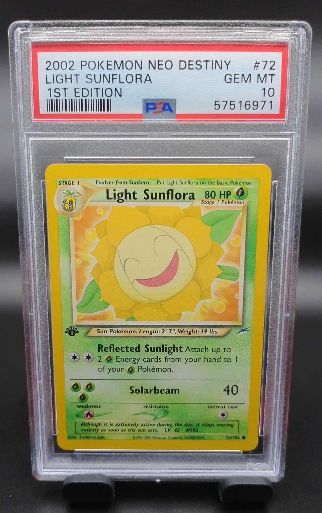 PSA 10 Light Sunflora First Edition