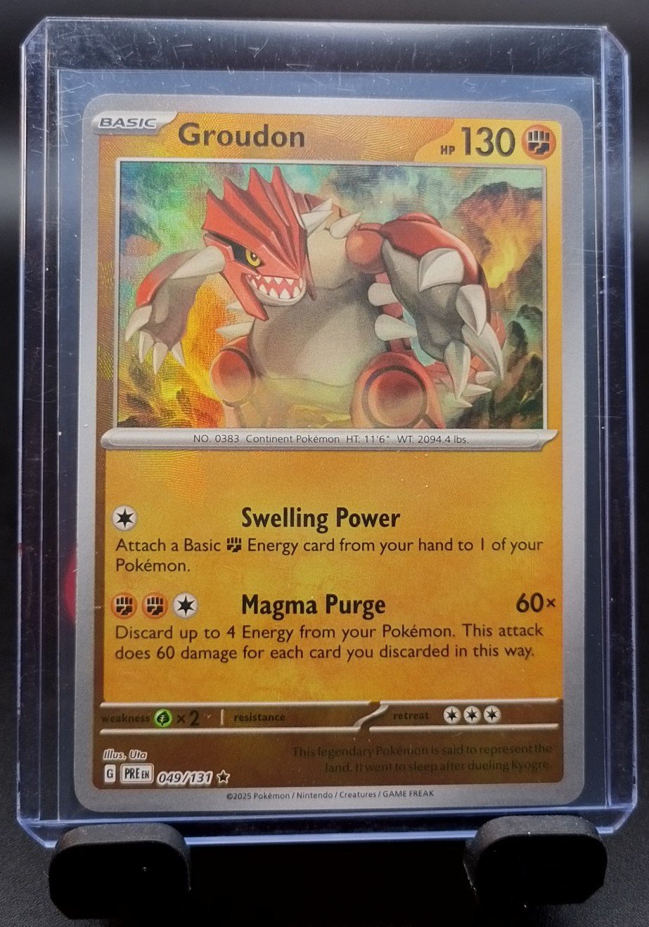 Groudon (Master Ball Pattern) - SV: Prismatic Evolutions (PRE)