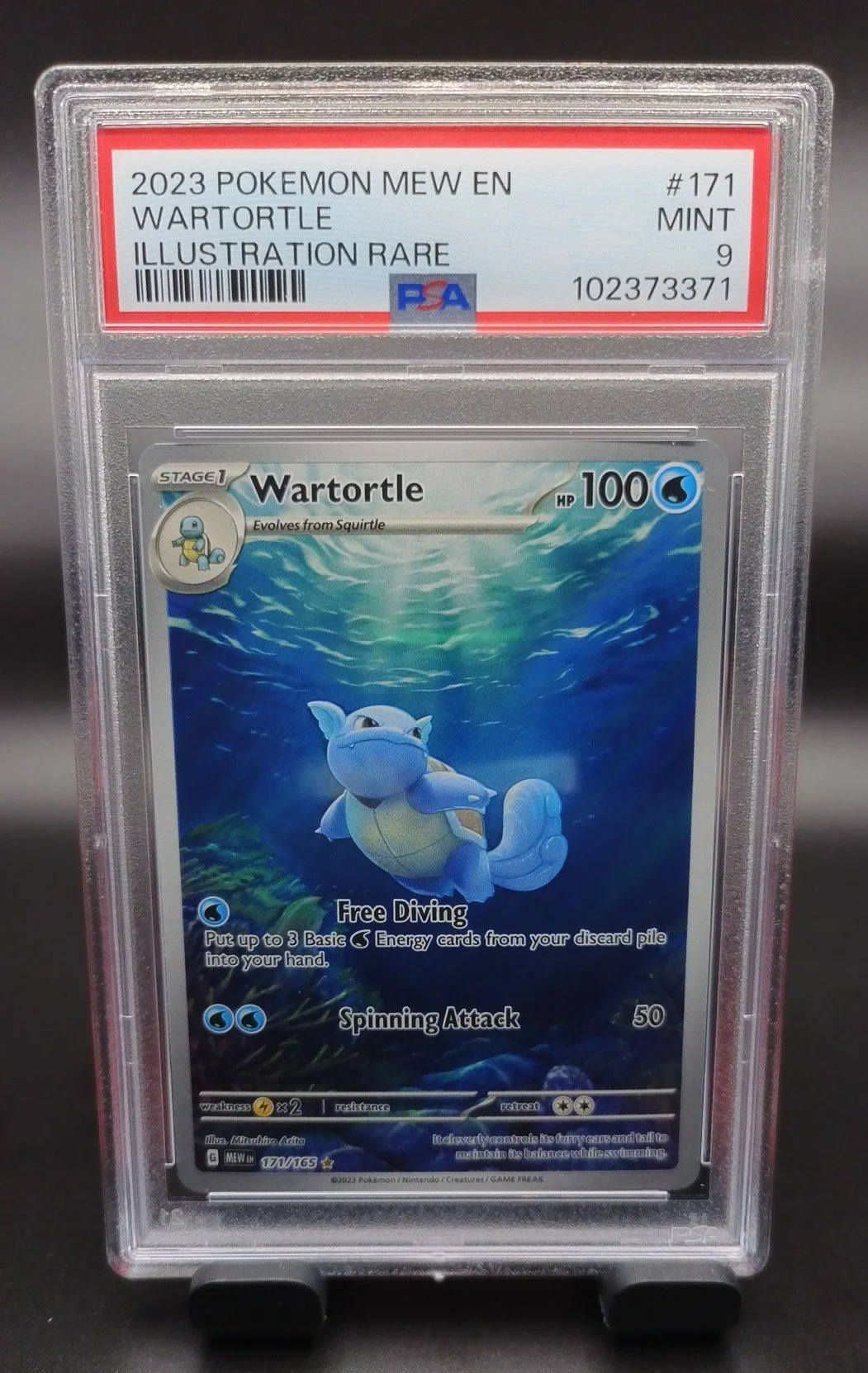 PSA 9 Wartortle MEW