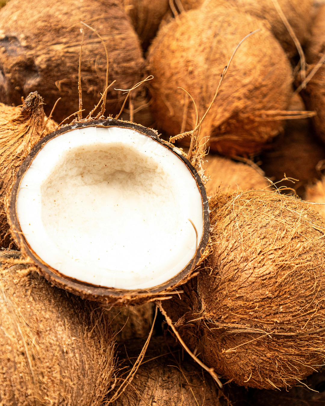 Coconut Oil: A lightweight, fast-absorbing oil that locks in moisture without clogging pores. Antimicrobial and deeply hydrating.