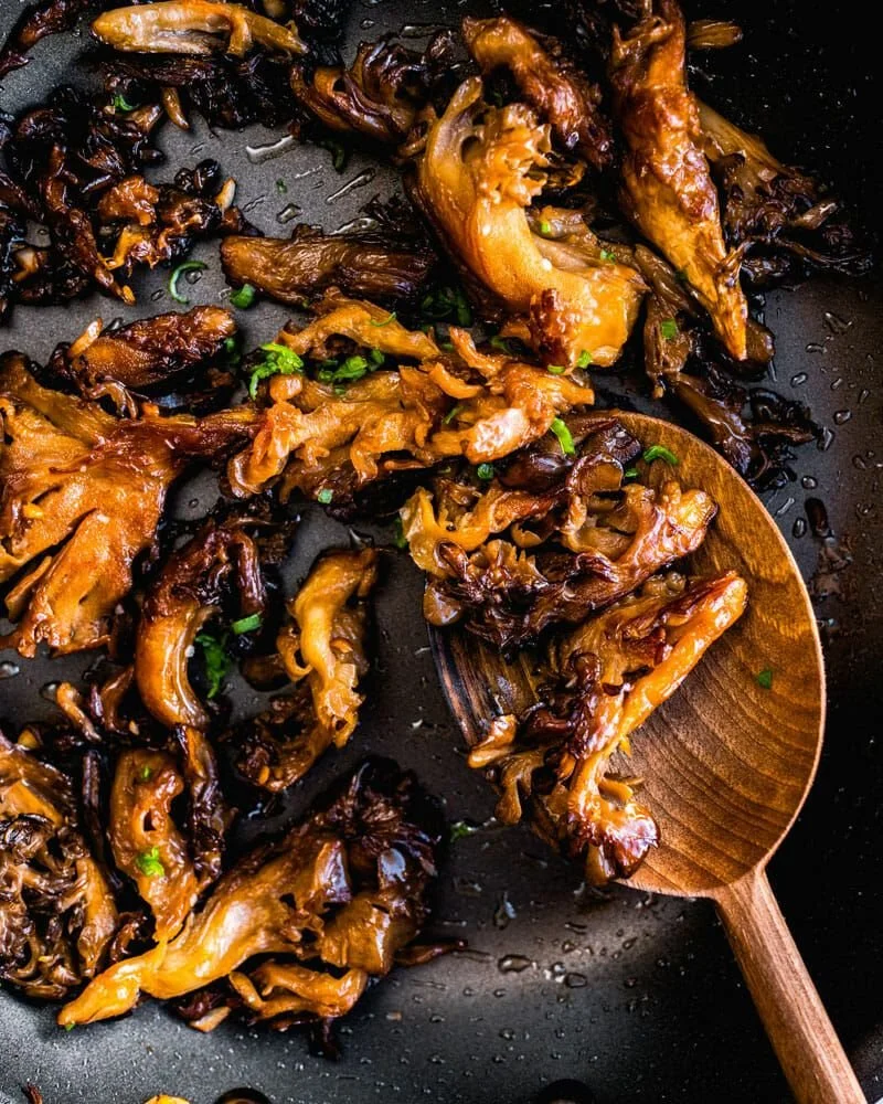 Sauteed Maitake Mushrooms