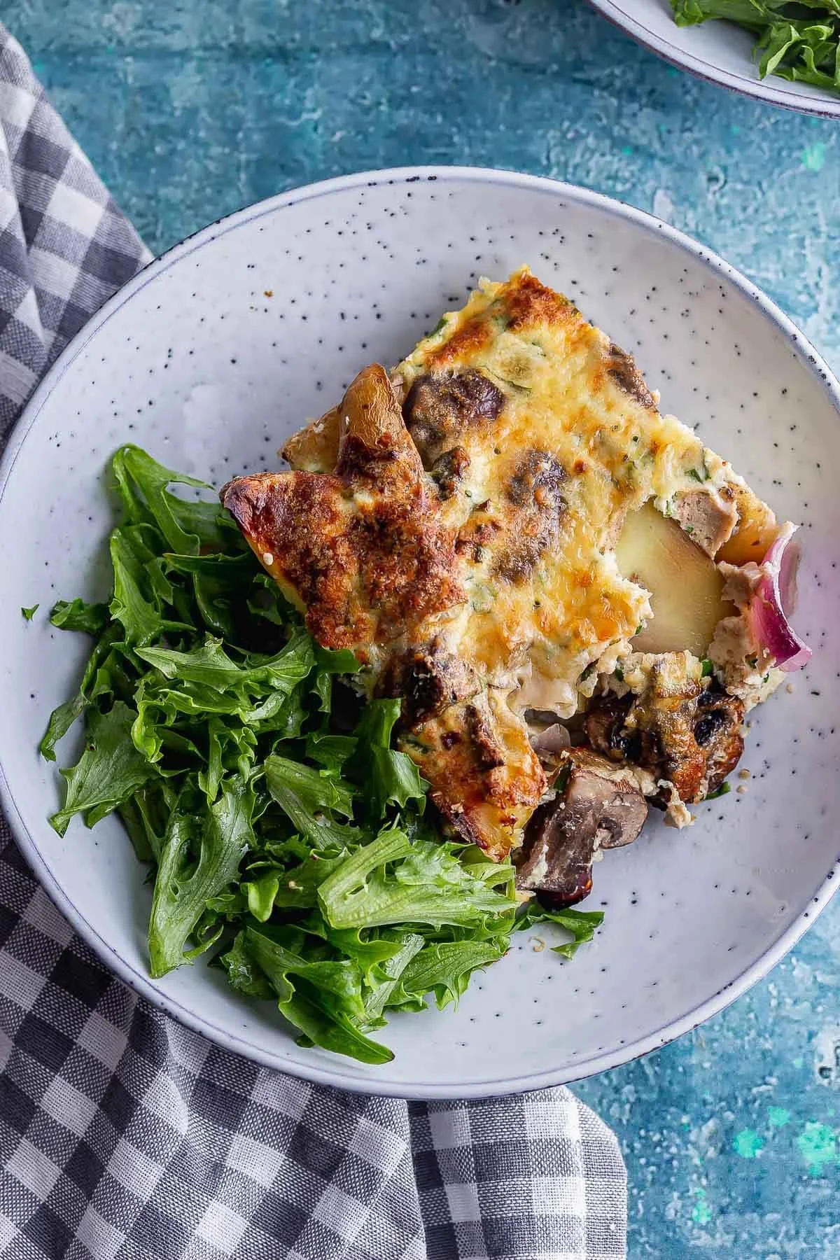 Potato &amp; Mushroom Egg Bake