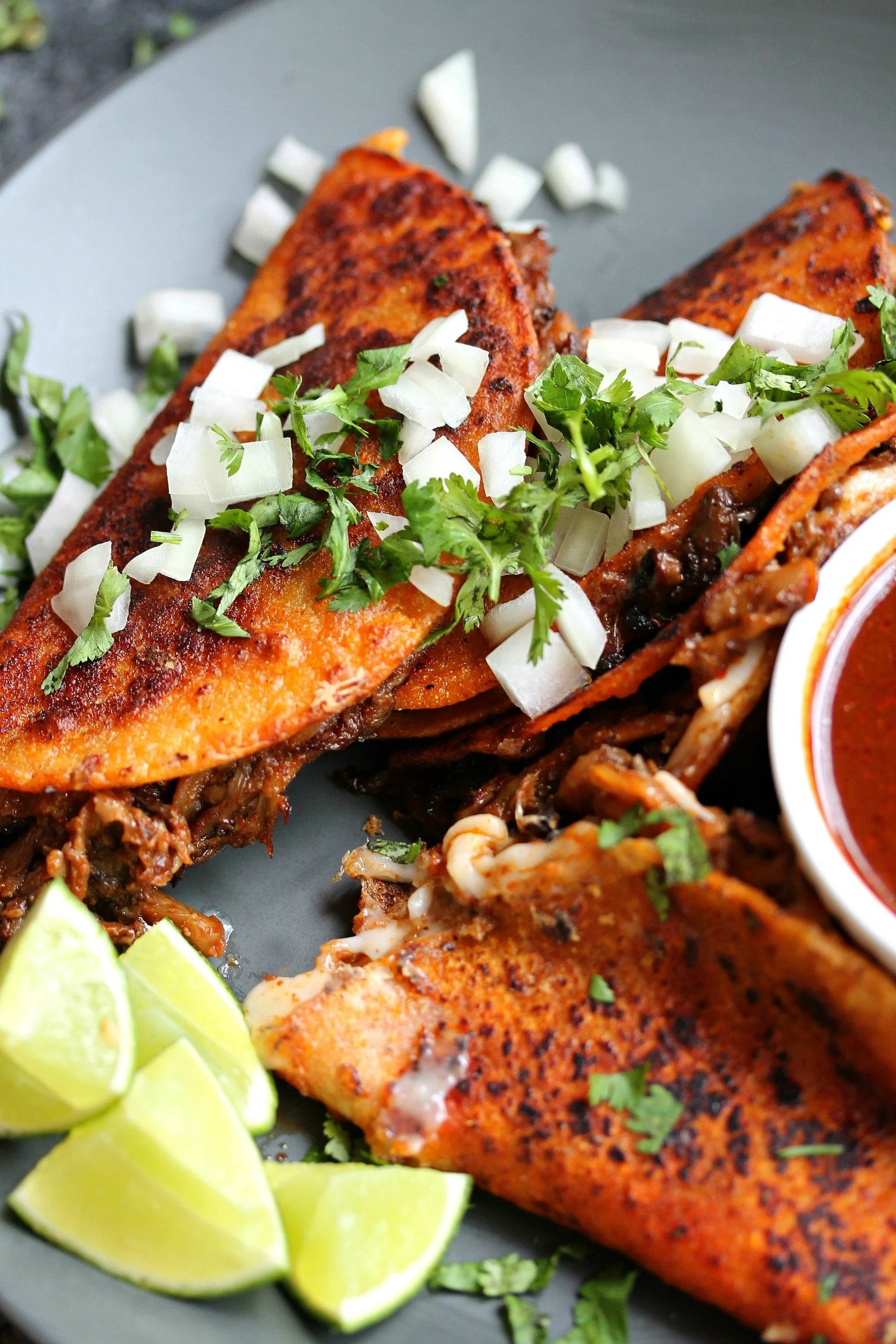 Oyster Mushroom Birria Tacos 