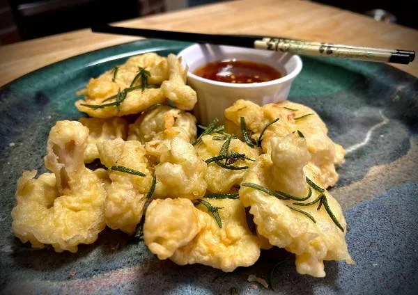 Snow Oyster Mushroom Tempura