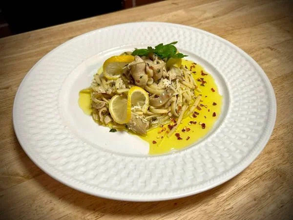 Linguini with Oyster Mushroom Sauce