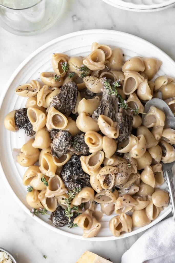 Morel Pasta With Cream, Parmesan &amp; Thyme
