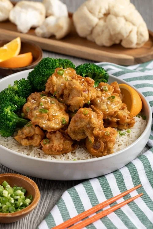 Lion’s Mane Mushroom: Orange “Chicken” Rice Bowls