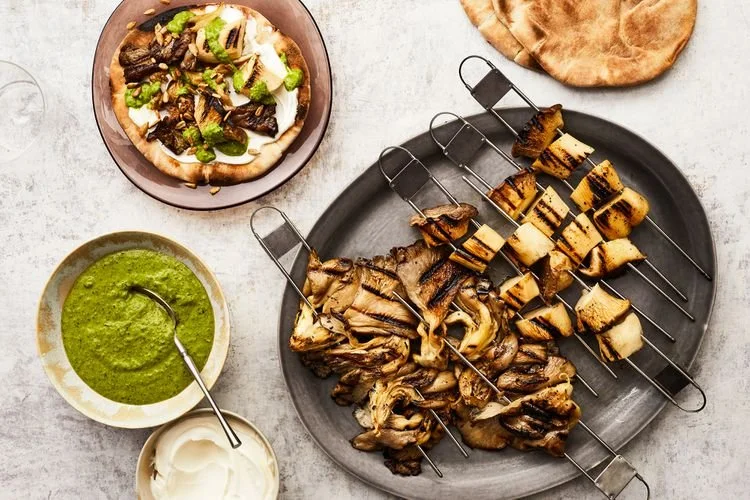 Smoky Mushroom Kebabs
