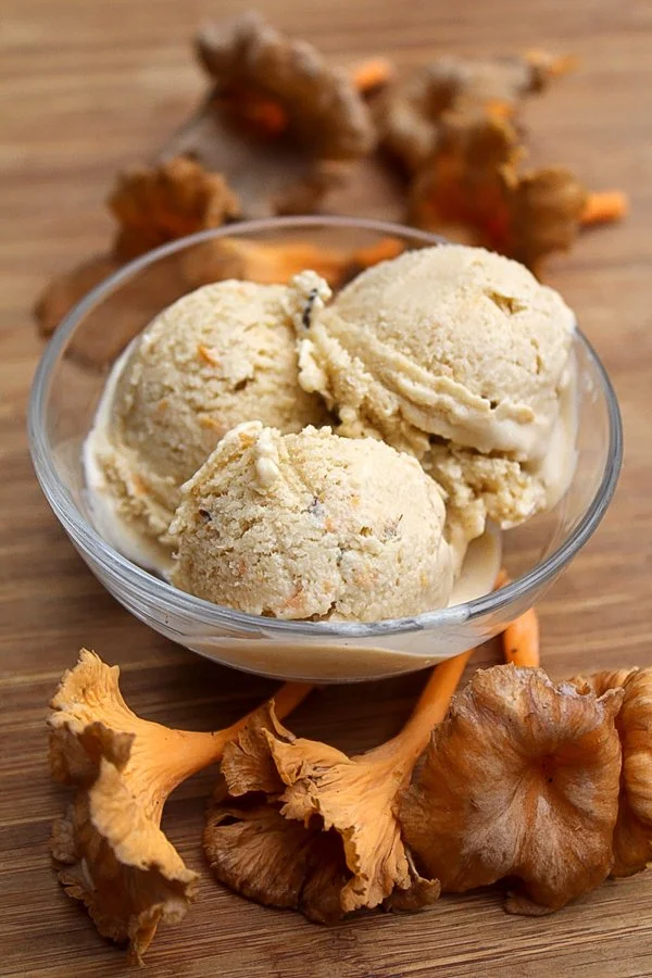 Chanterelle Mushroom Ice Cream 