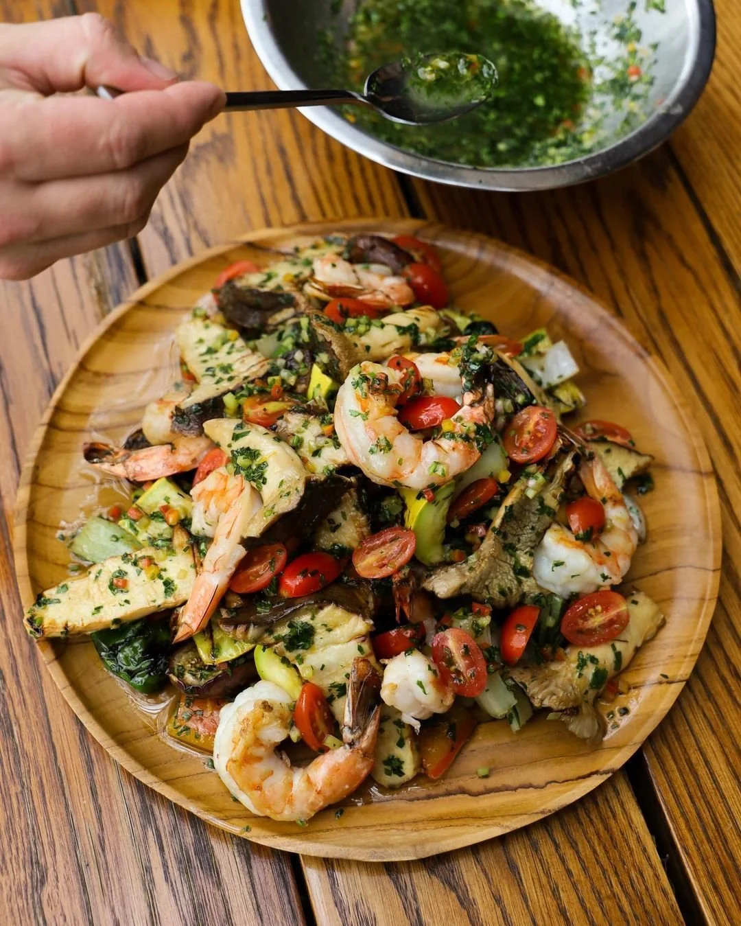 Royal Trumpet Yakitori Salad