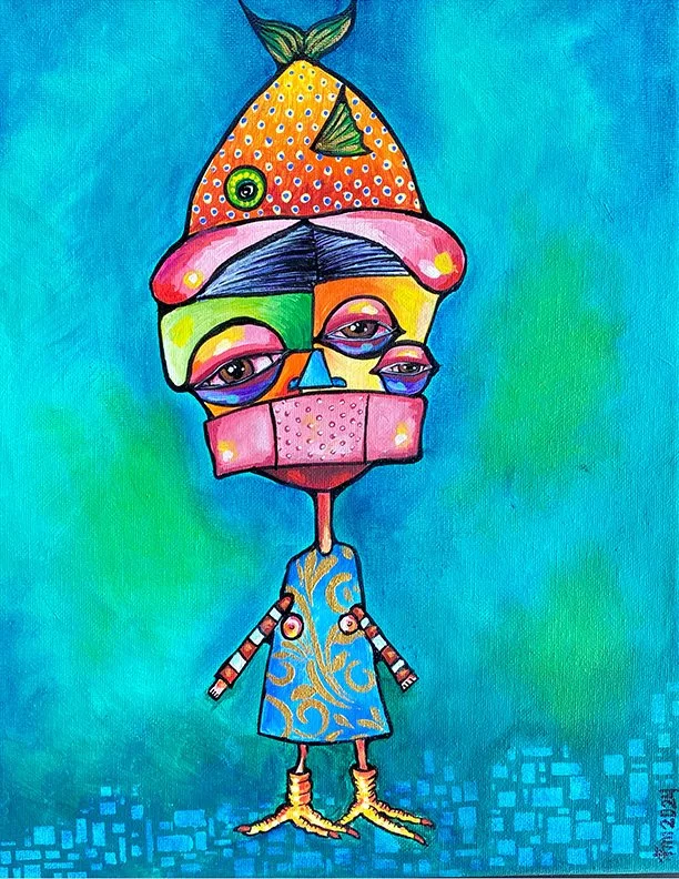 2020 . Acrylic on canvas. 9x11