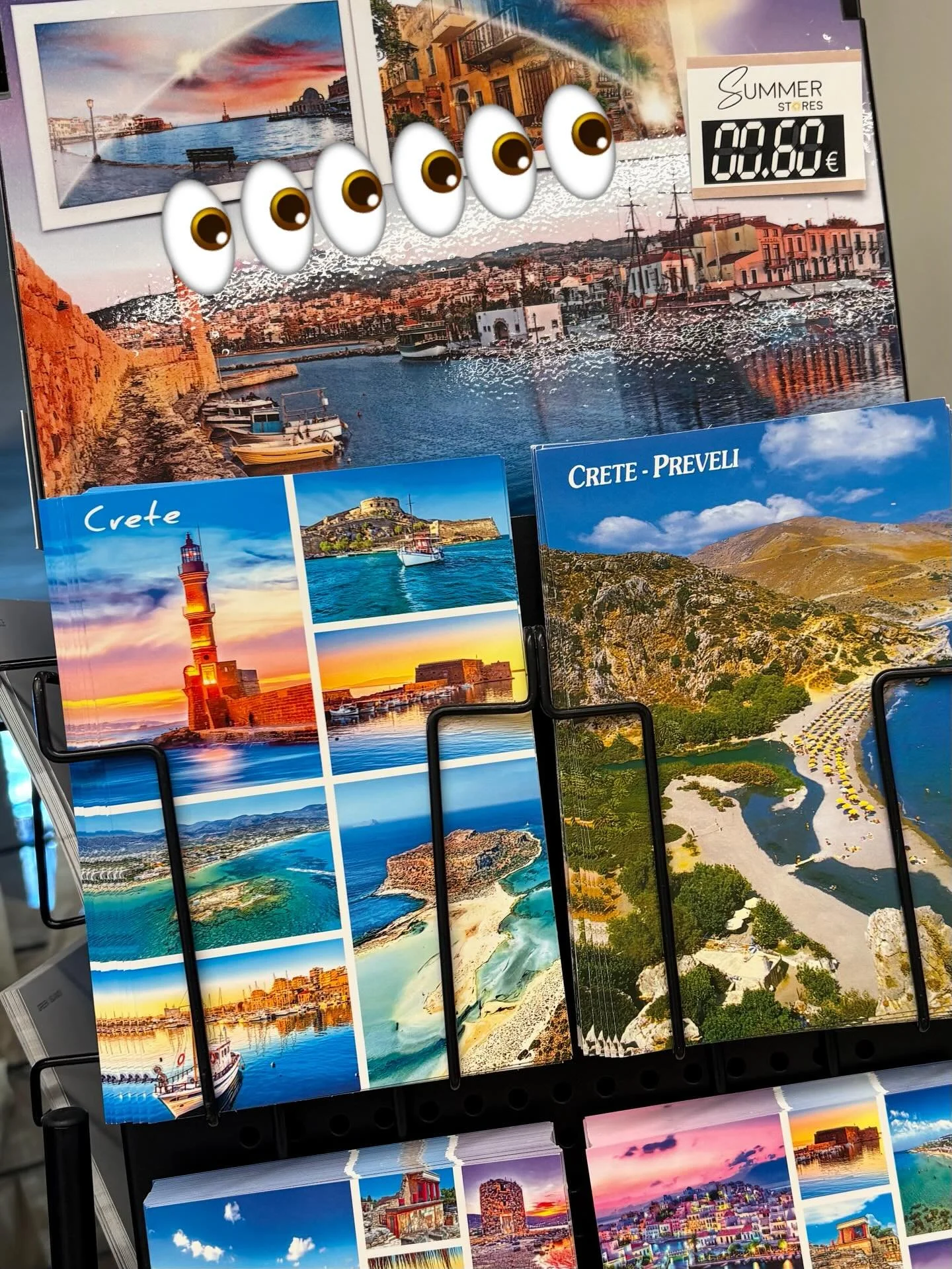 Yesterday we went to buy 10 postcards. Between me and the kids we take ages to choose 🙈. I hand them over to pay. Shop owner disappears into the back and doesn&rsquo;t notice I follow her and watch her typing into her calculator 10 x the price of sa